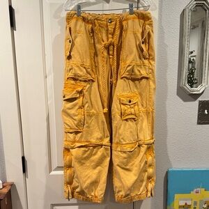 Free People Mustard Cargo Pants for Women